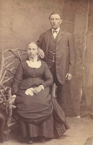This is thought to be a portrait of Frederik Hansen and wife Maren Sophie Hansen